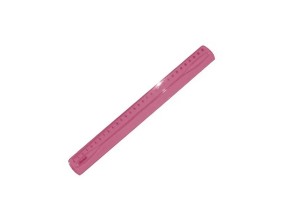 REGUA PLASTICA 30 CM ACRINIL ROSA