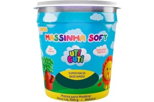 MASSINHA SOFT UTIGUTI POTE 500G VERDE ESCURO