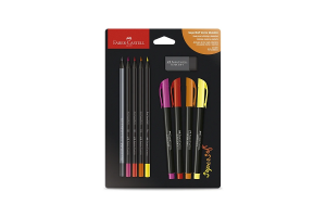 KIT SUPERSOFT FABER CASTELL CORES QUENTES