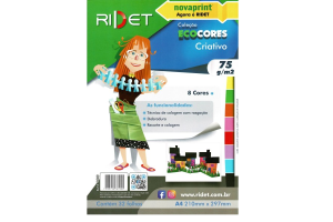 BLOCO ECOCORES CRIATIVO 75G A4 32 FLS